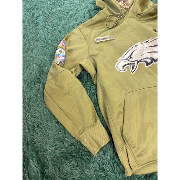 Nike Philadelphia Eagles NFL Camo Salute to Service Hoodie Sweatshirt Small - Picture 3 of 7